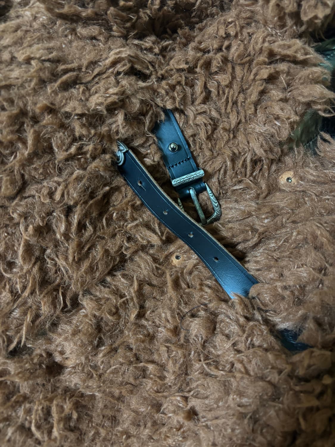 앤더슨벨 우먼 골디 포 레더 퍼 가디건 M 상품이미지9