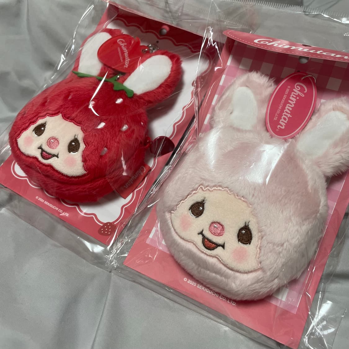 몬치치 치무탄 한정 딸기 캐릭터 파우치 키링 인형 상품이미지2