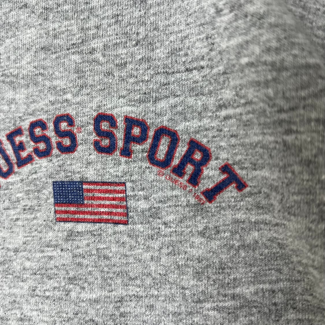 1990s USA GUESS 게스 스포츠 빅로고 슬리브 상품이미지5