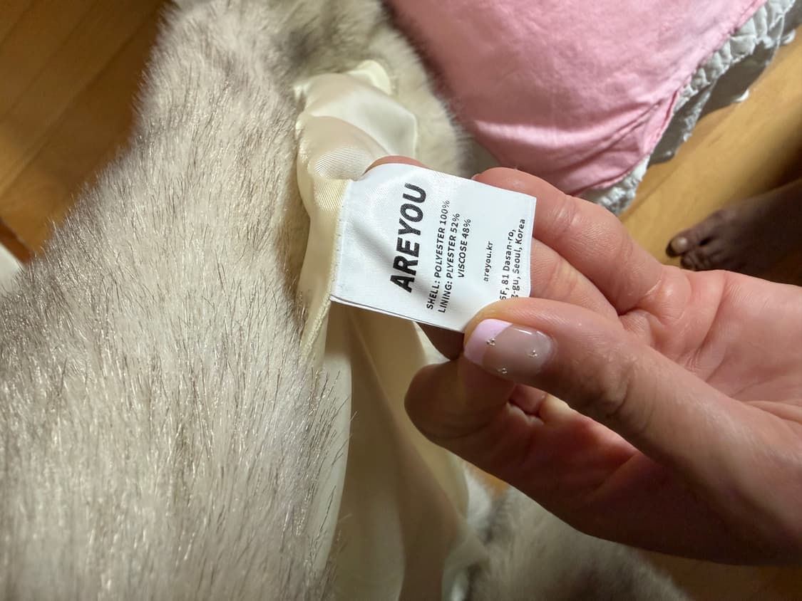아유서울 퍼자켓 HIGH NECK FAUX HALF FUR COAT 상품이미지6