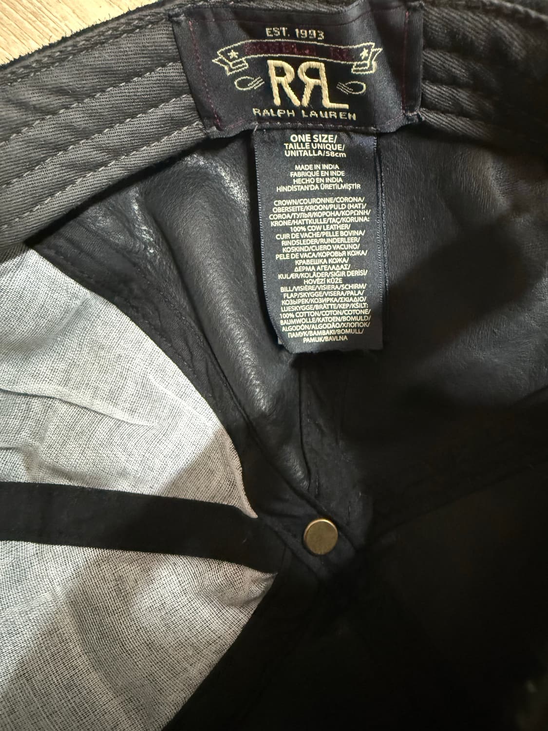 RRL(더블알엘)랜치로고 스웨이드 볼캡 상품이미지3