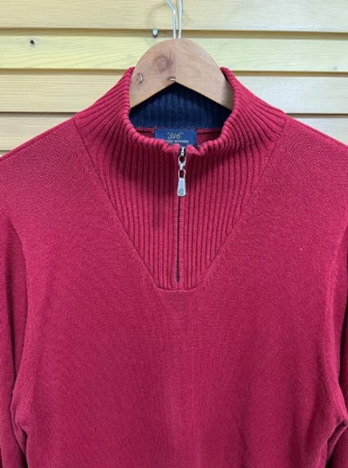 브룩스브라더스 남성 레드코튼캐시미어니트 M 상품이미지1