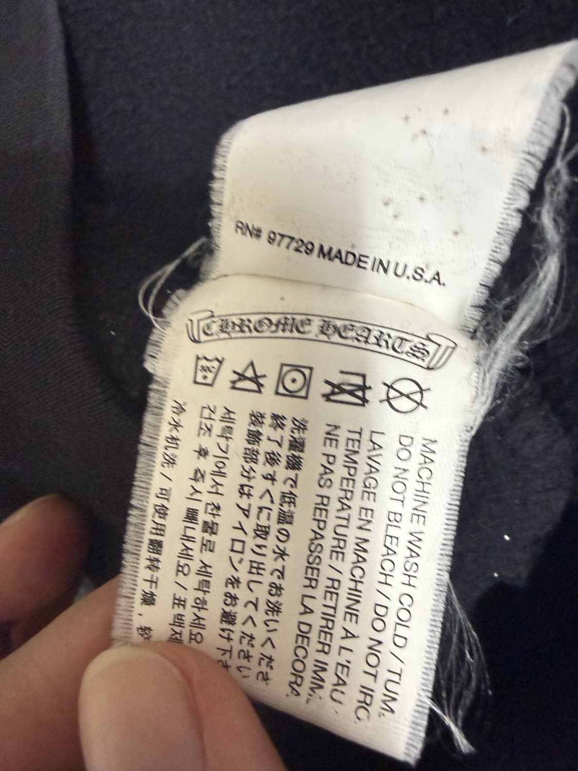 크롬하츠 매티보이 촘퍼 블랙 후드 M 상태양호 희소성굳! 상품이미지4