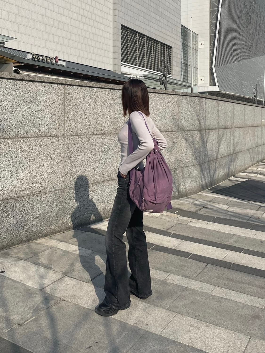 시너진 라인 버튼 롱 슬리브 상품이미지4