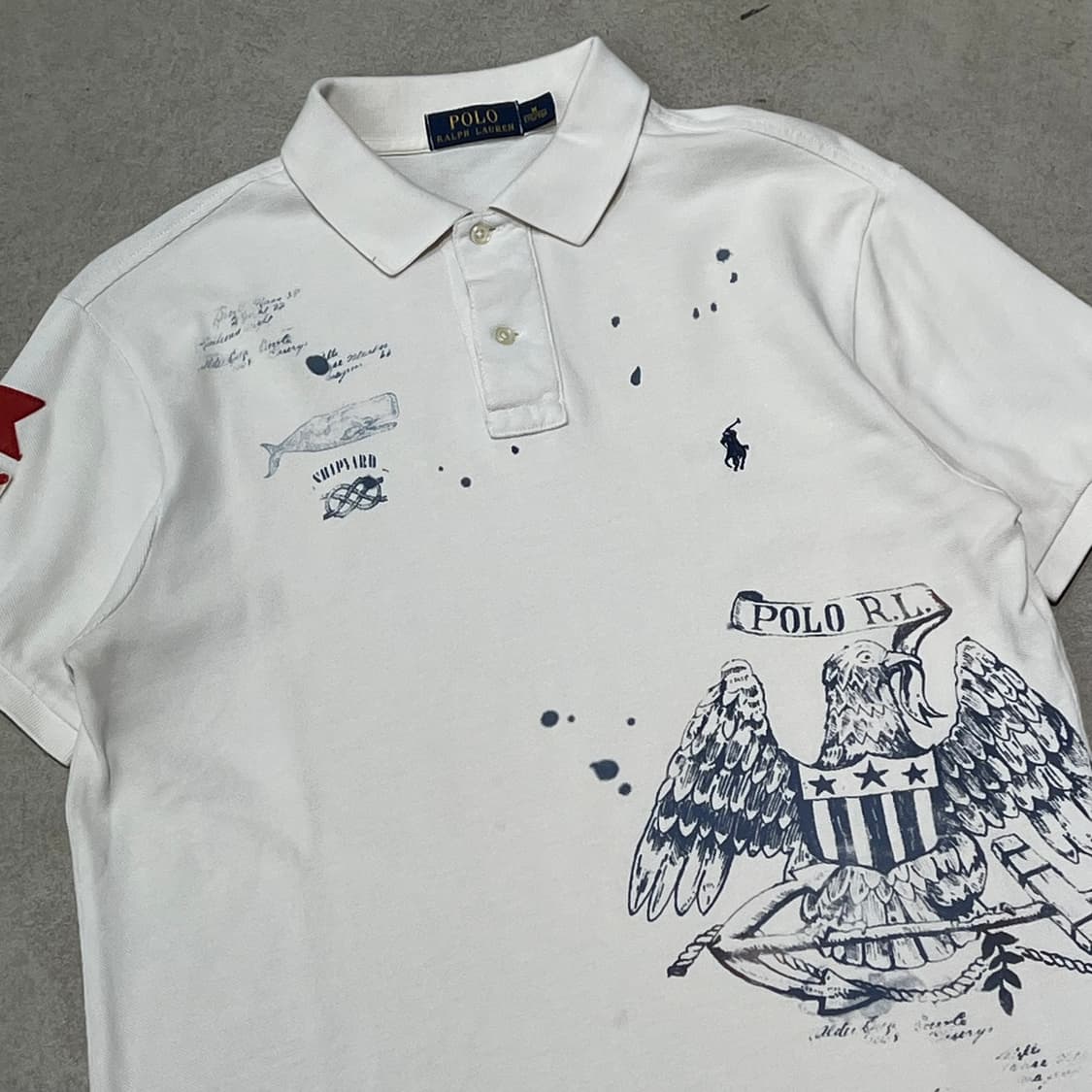 폴로 랄프로렌 해군패치 반팔카라티 s10600 상품이미지3