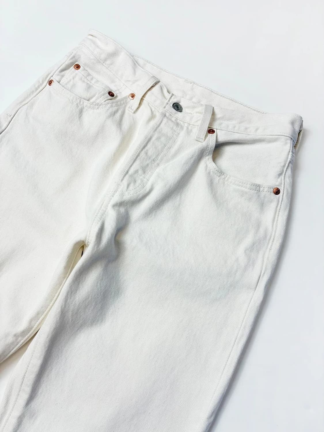 리바이스 501 스트레이트 화이트 데님 팬츠 PN5405 상품이미지5