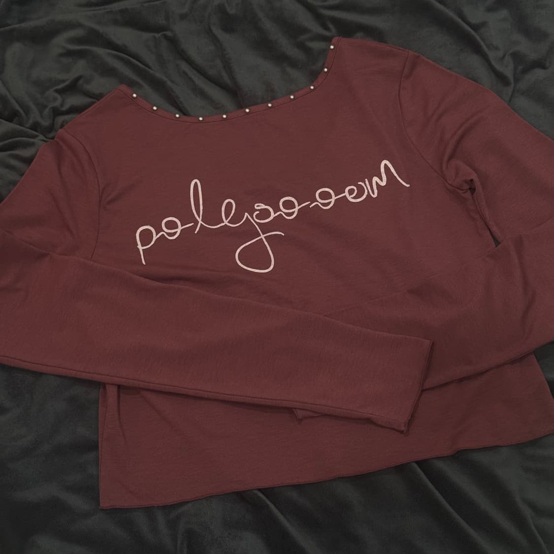 Polysooem 폴리수엠 스터드 탑 버건디 상품이미지2