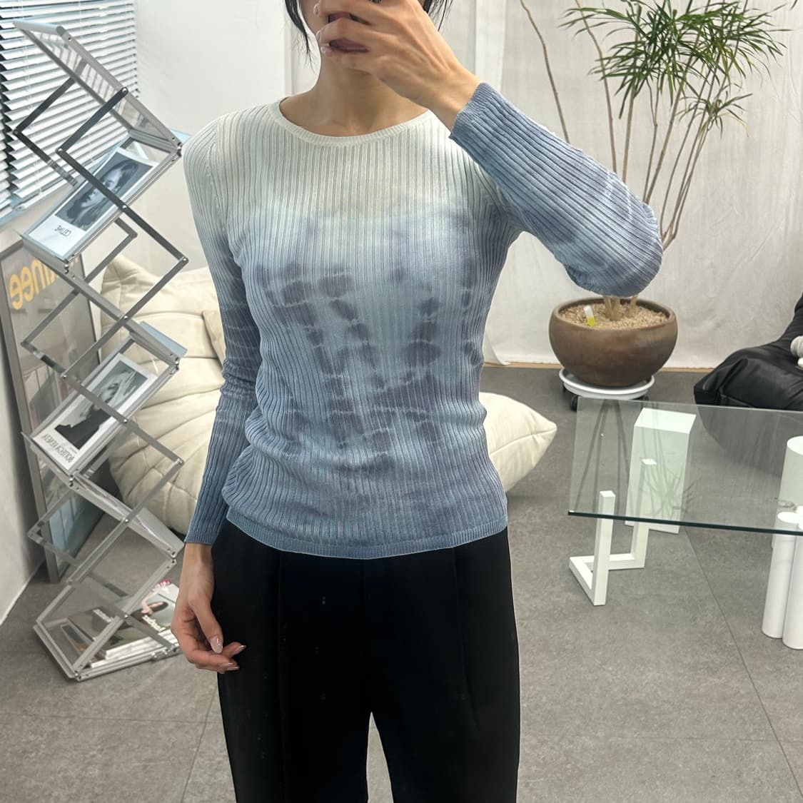 폴로랄프로렌 그라데이션 리브니트 슬림핏 상품이미지3