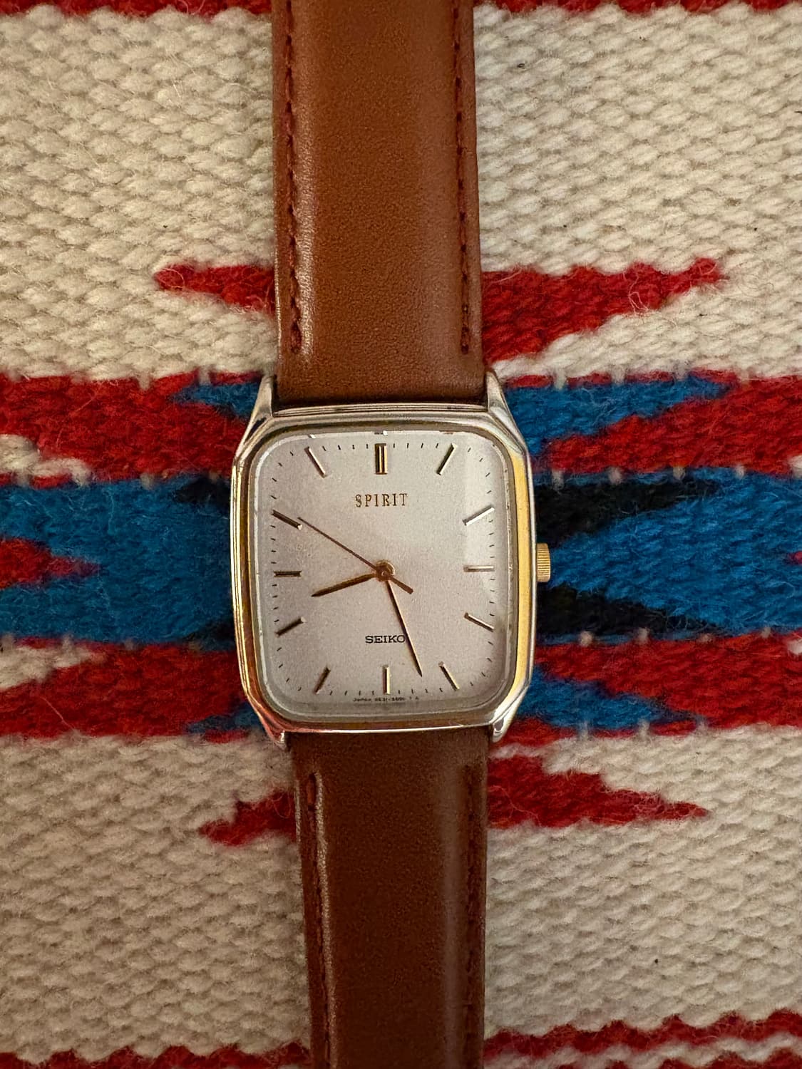 세이코 빈티지 시계 브라운스트랩 상품이미지2
