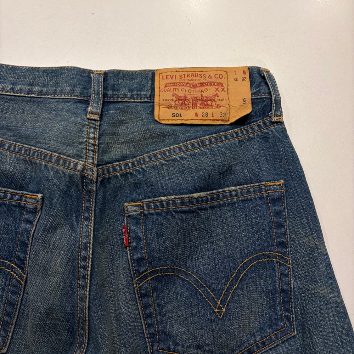 [28x33] 리바이스 501 데님 팬츠 청바지 D201 상품이미지3