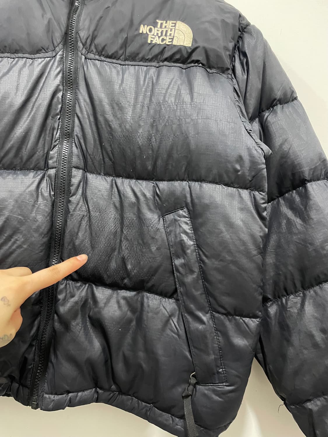 (빈티지)90‘s The North Face 노스페이스 눕시 패커블 패딩 상품이미지10