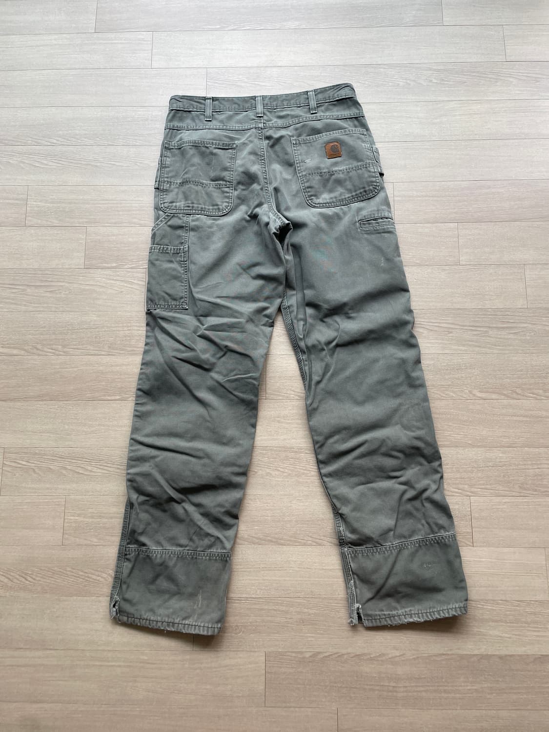 칼하트 더블니 모스 그린 B188 DMS 33x34 상품이미지2