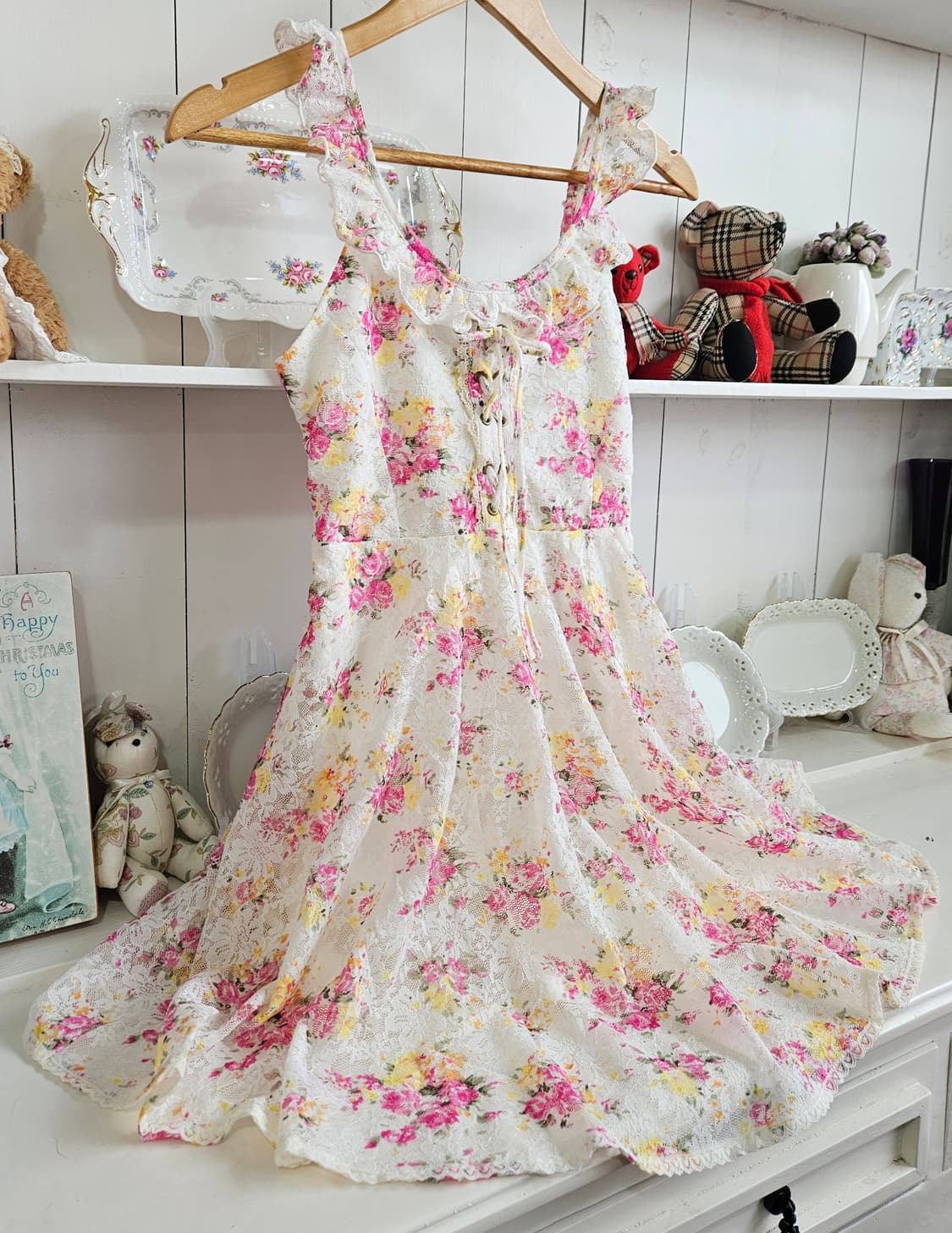 리즈리사 LIZ LISA 플라워 레이스 원피스 상품이미지3