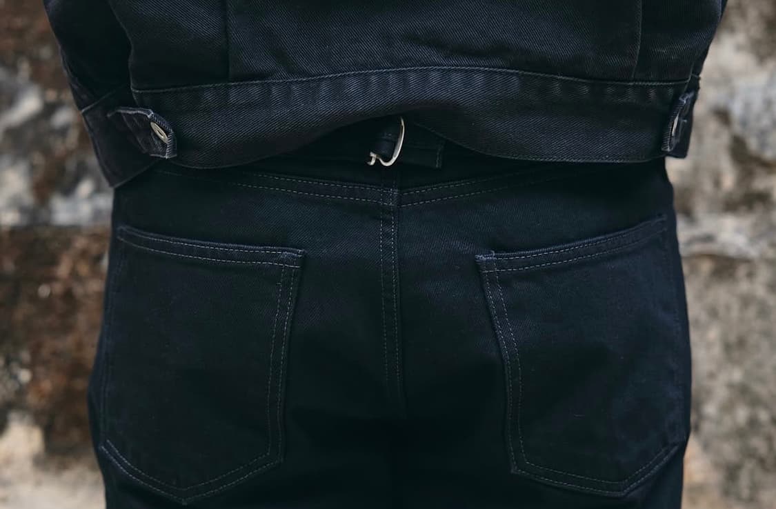 Htae CinchBack RavenBlack Straight Denim 상품이미지2