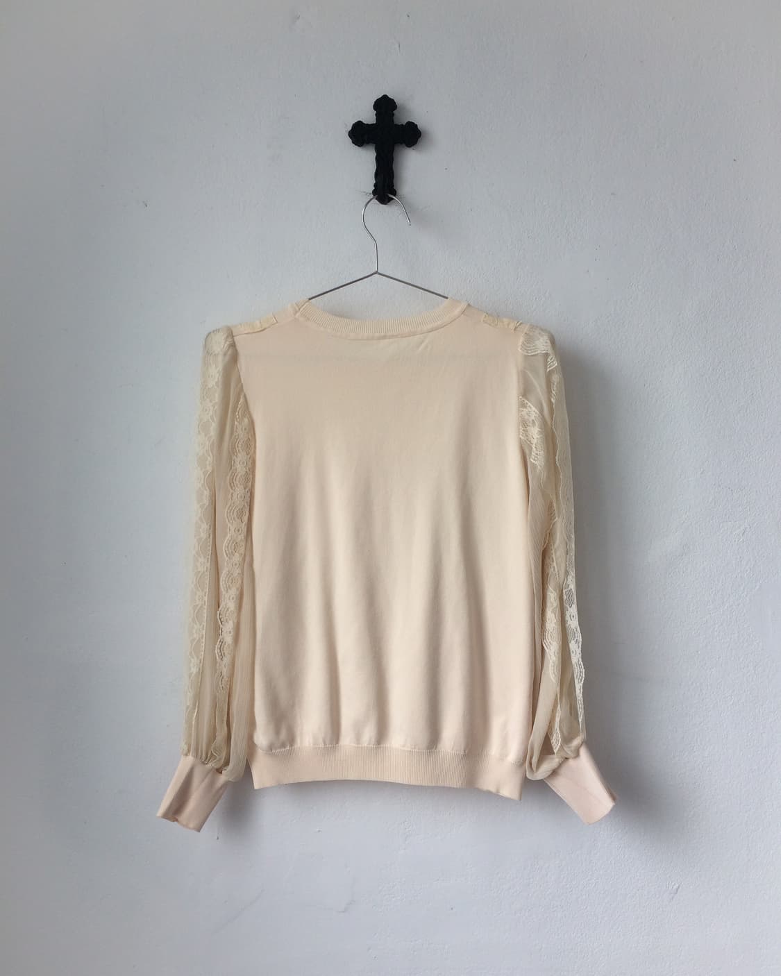 Lace trimming top 상품이미지3