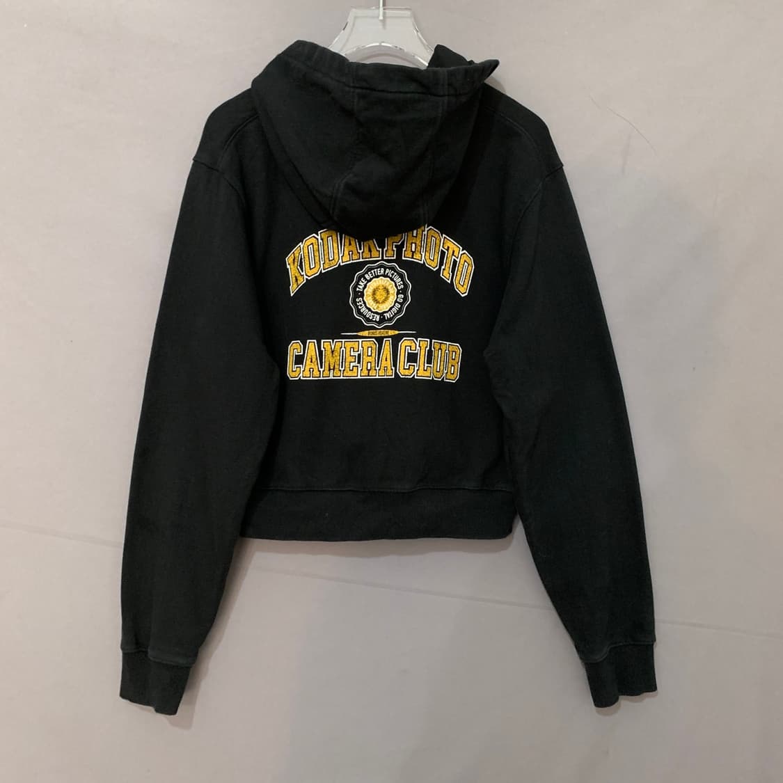 M KODAK 코닥어패럴 카메라클럽 세미크롭 후드 집업 상품이미지2