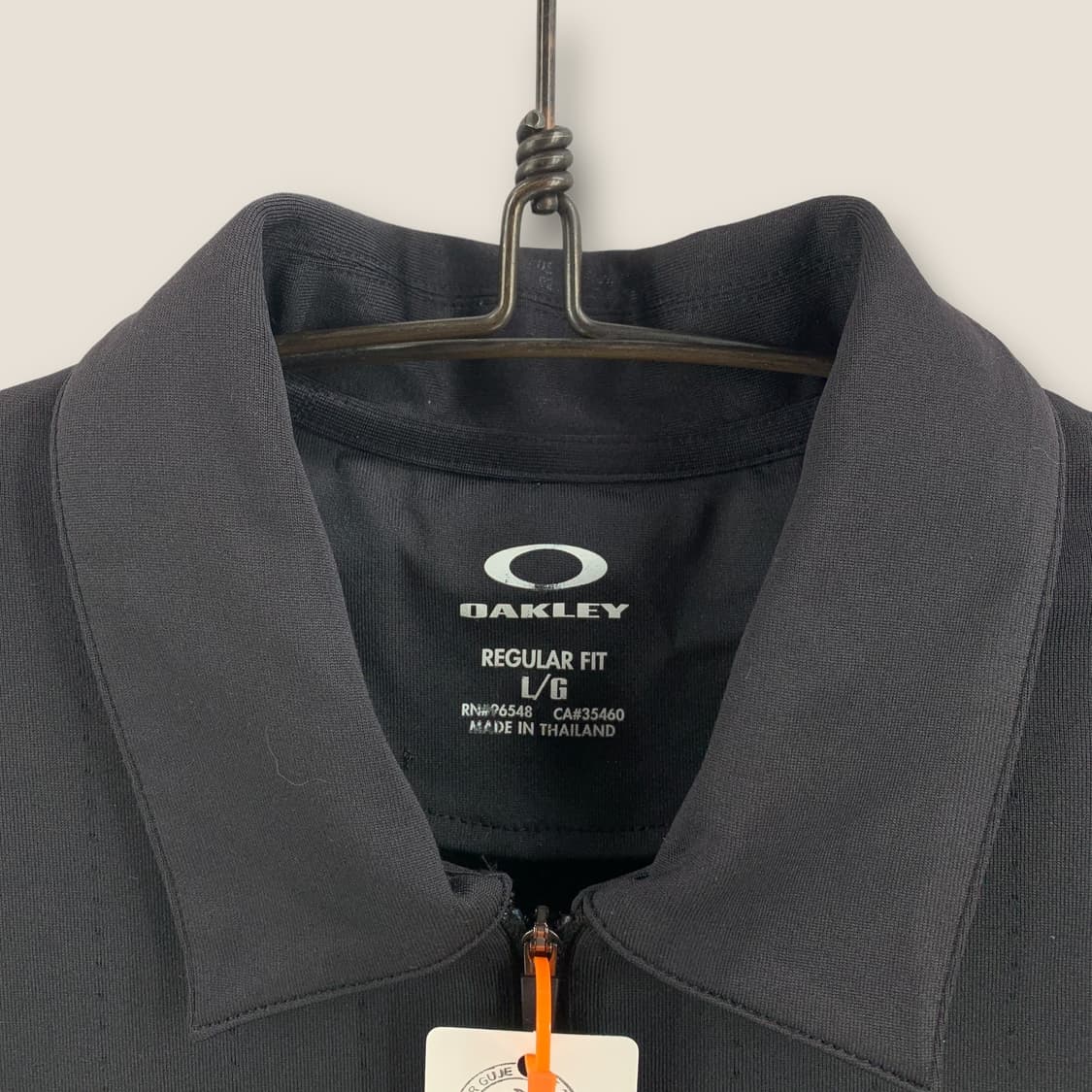 오클리 센터로고 하프집업 카라티 상품이미지5