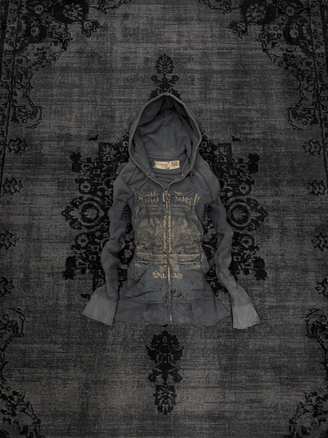 Salvage 00s y2k death to death hoodie 상품이미지1
