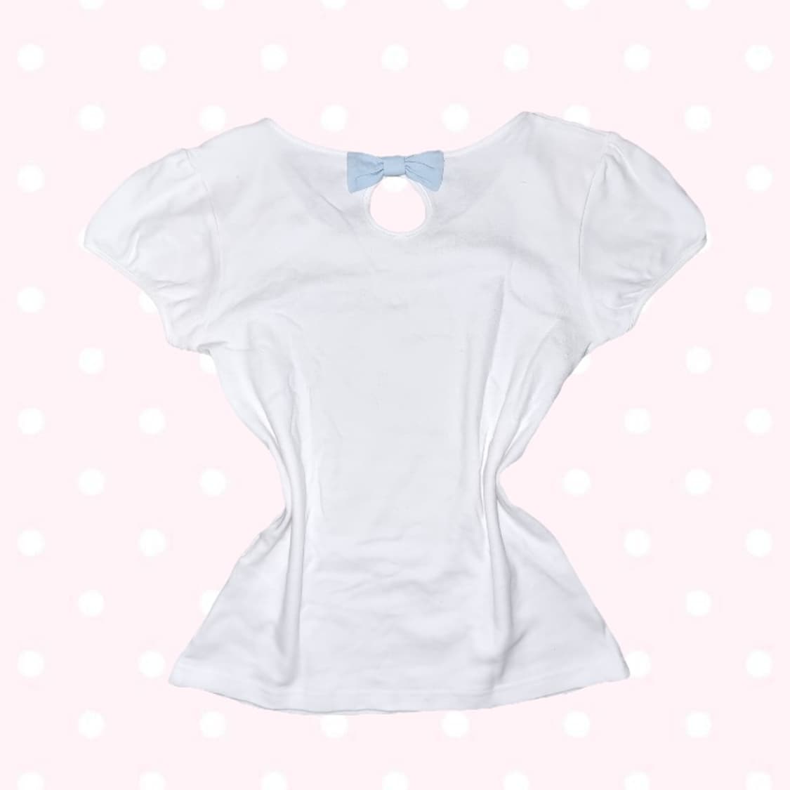 초희귀 tralala 트랄라라 리본 트임 히메갸루 반팔 티 리즈리사계 상품이미지4