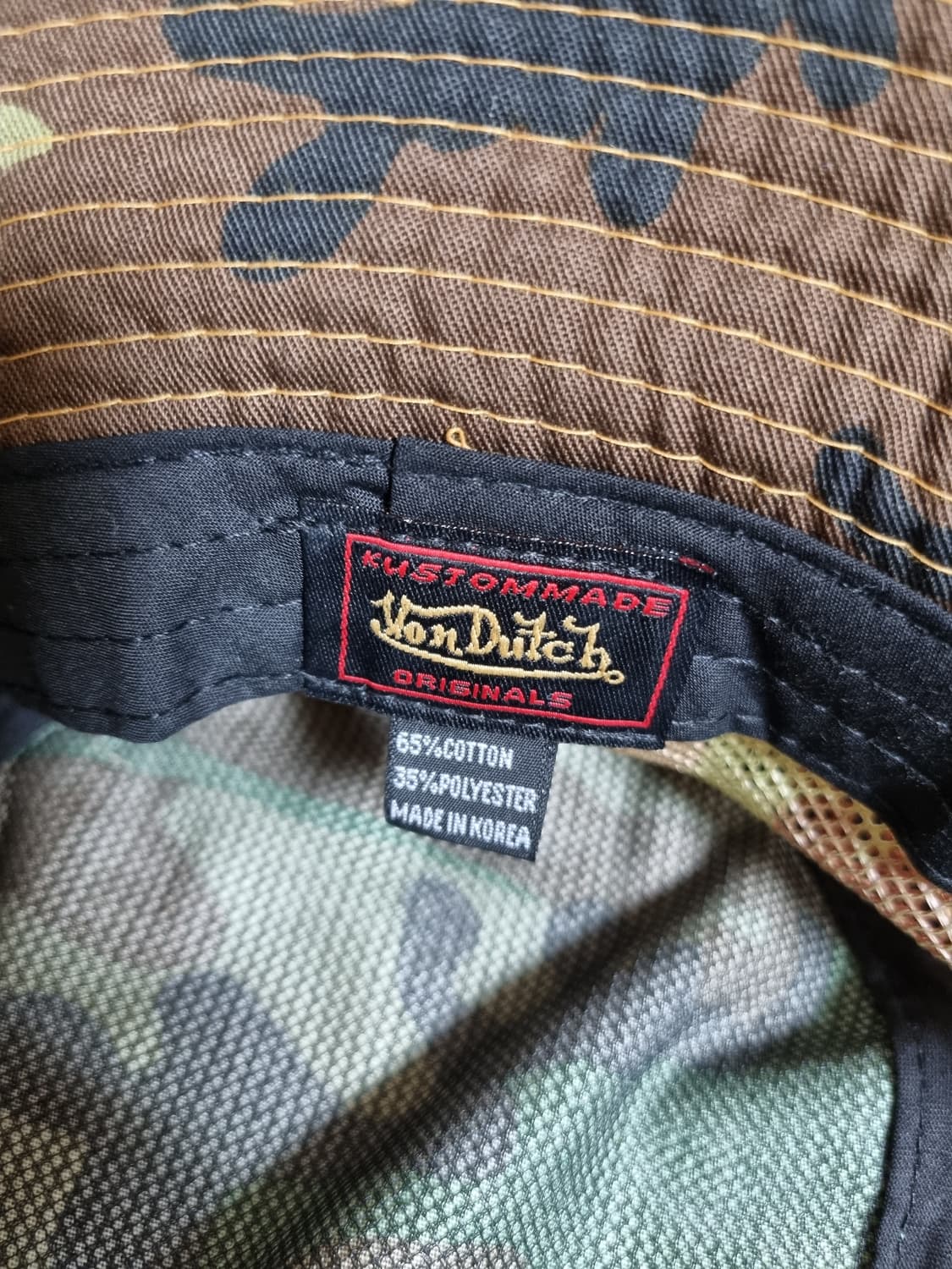 본터치 카모 매쉬 버킷햇 상품이미지5