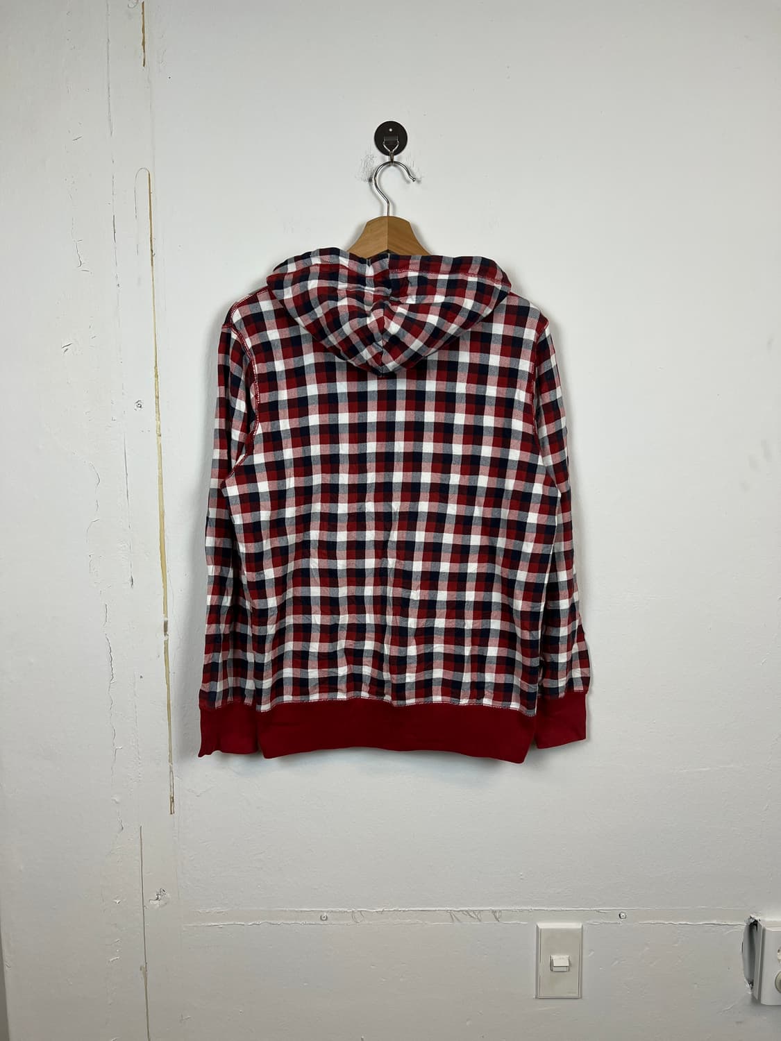 O146 JPN Original Wash 체크 후드집업 M 상품이미지2