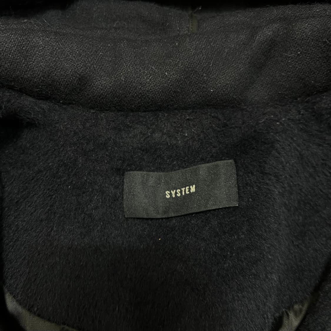 한섬 시스템 여성 알파카 후드 코트 [다크 네이비] 82-94-160 상품이미지4