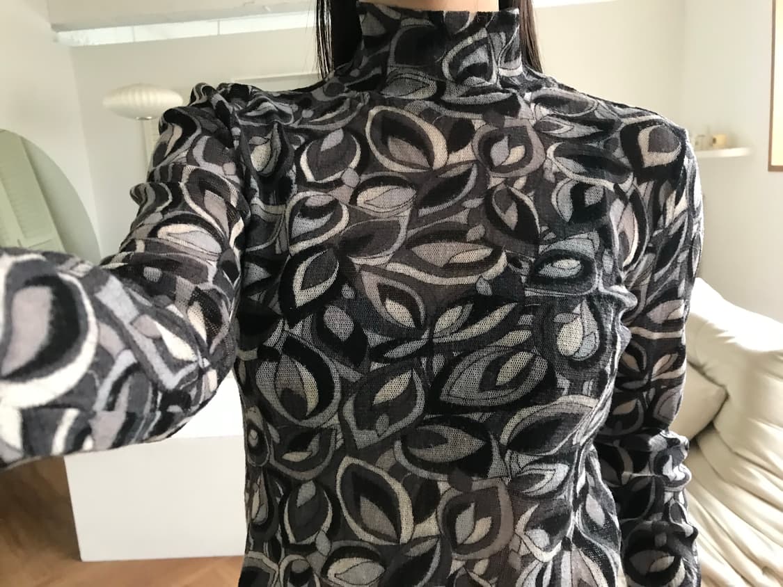 vintage pattern top 상품이미지5