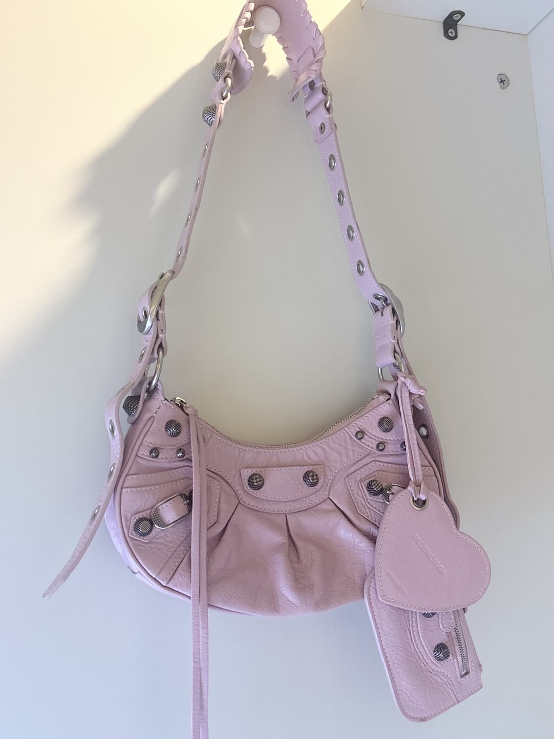 발렌시아가 르카골 xs 숄더백 파우더핑크 상품이미지1