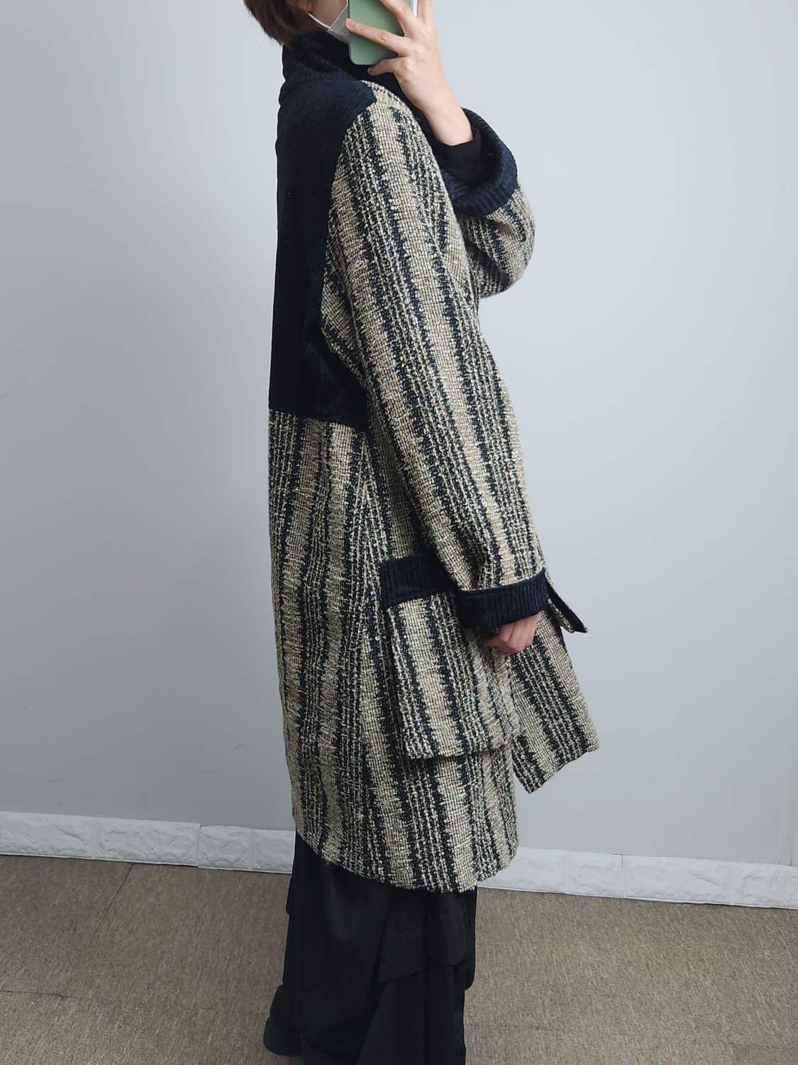 코듀로이 오버 롱 코트 상품이미지4