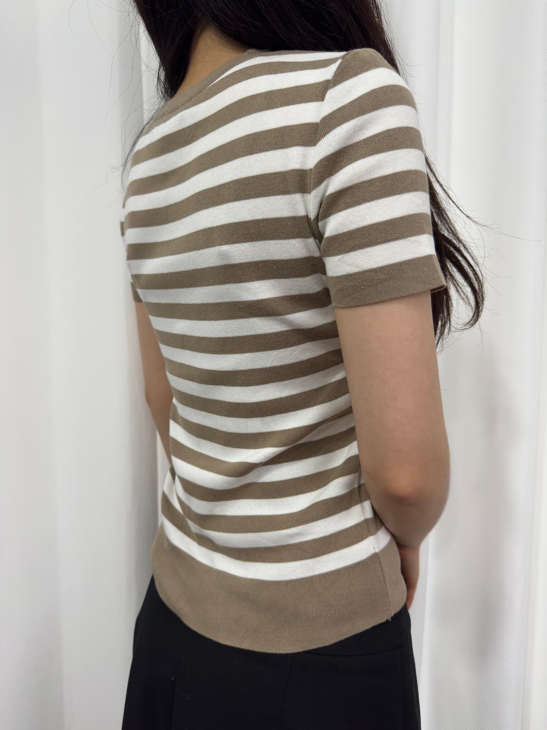 stripe button top  상품이미지3
