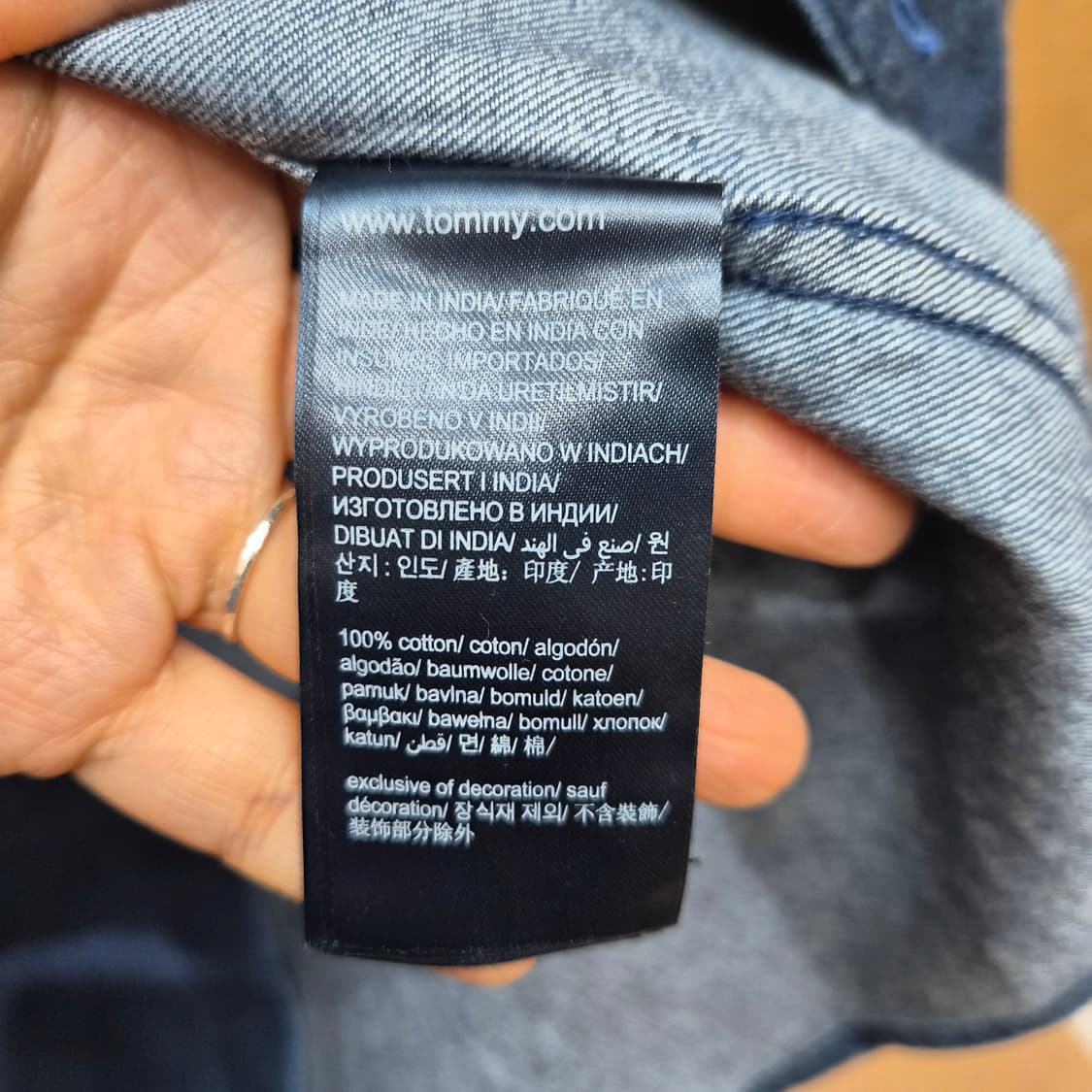 타미힐피거 인디고 데님셔츠 상품이미지5