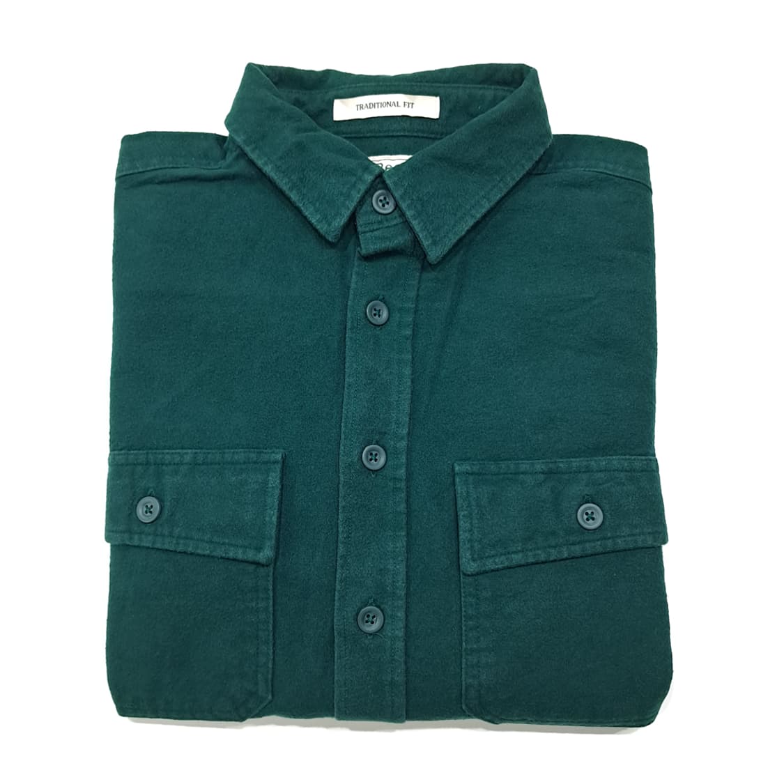 CL105 M 엘엘빈 블루 그린 샤미 클로스 트래디셔널 핏 워크 셔츠 상품이미지7