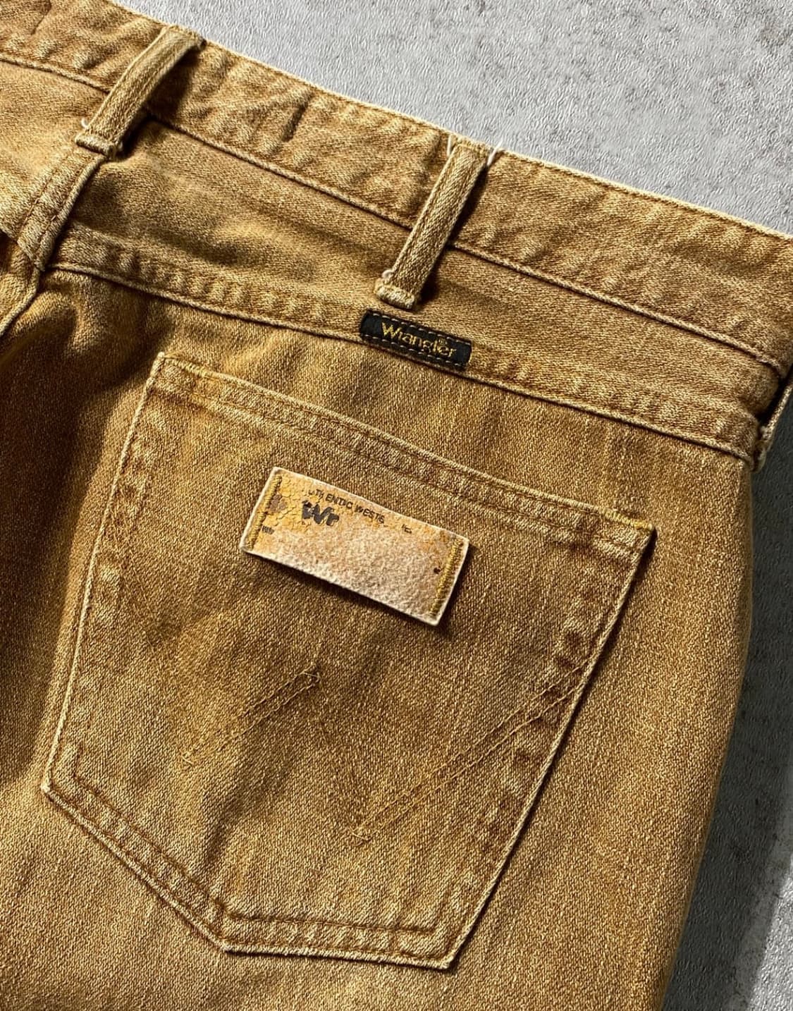 [36] Vintage Wrangler 랭글러 브라운 와이드 데님팬츠 상품이미지4