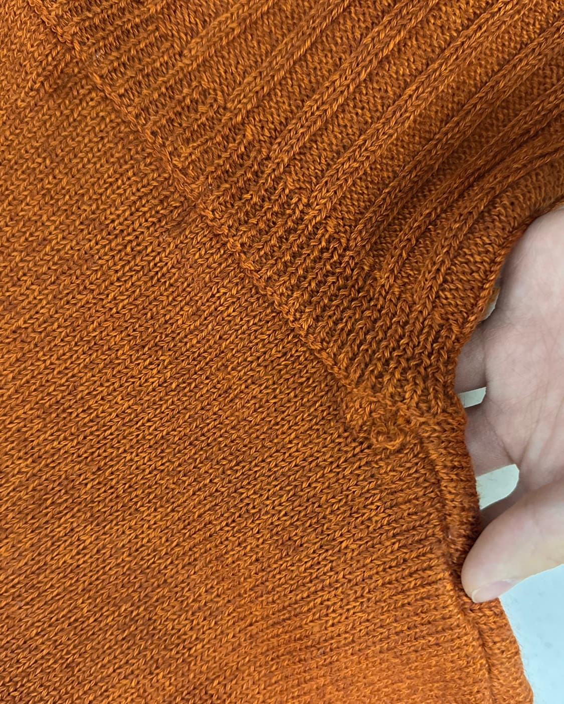 Donnez moi 단추 자수 하이넥 반팔 니트 상품이미지5