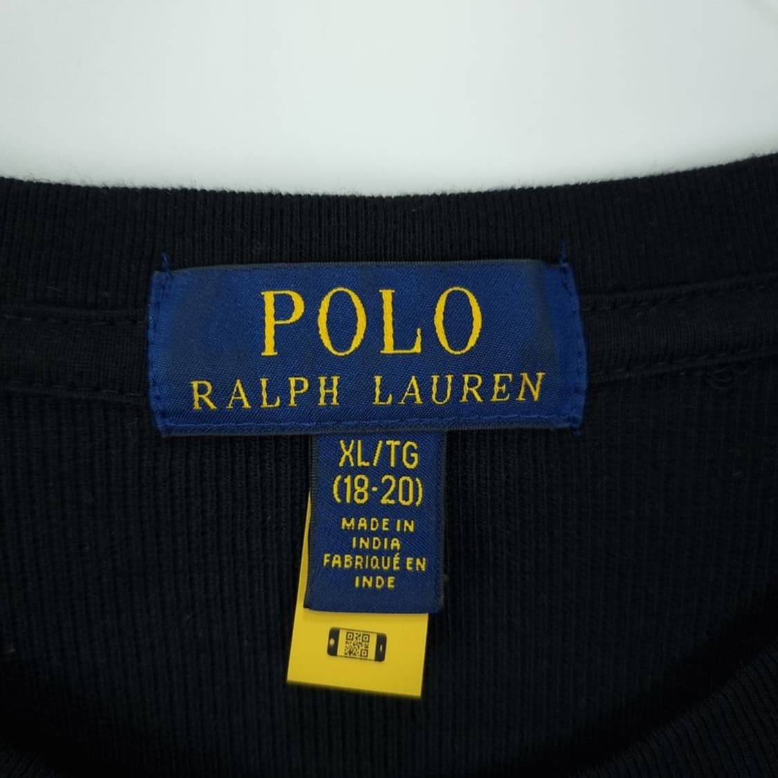 [폴로 랄프로렌] 포니 로고 자수 롱슬리브 긴팔티 블랙 M19328 상품이미지7