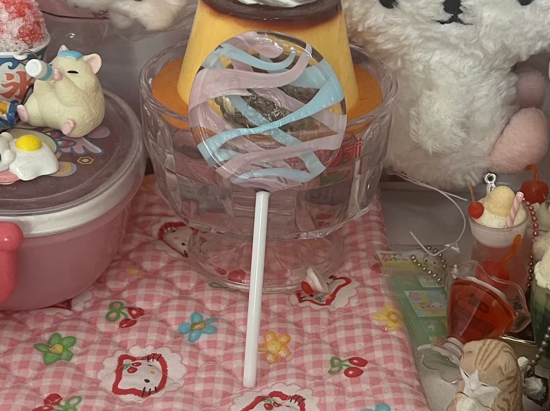 희귀 유리공예 이탈리아 막대사탕 캔디 스위츠 빈티지 고전 디저트 소품 상품이미지1