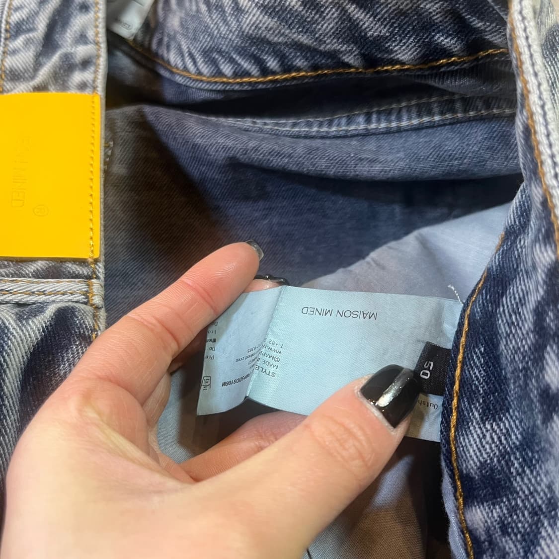 메종미네드 데님팬츠 상품이미지5