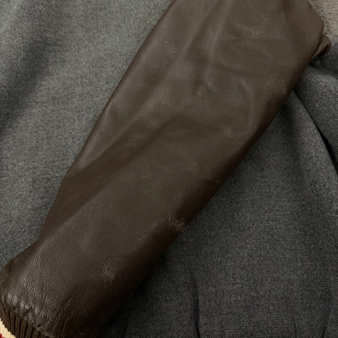 [정품/95] MLB 뉴욕양키즈 레더울바시티 자켓 상품이미지6