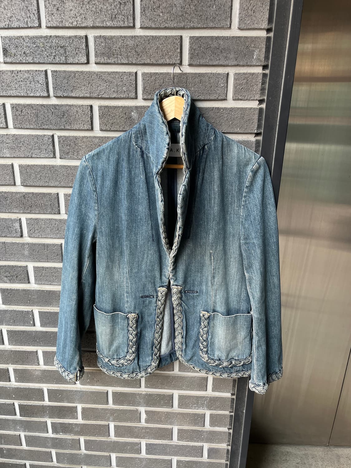 H.A.K 브레이디드 데님자켓 상품이미지1