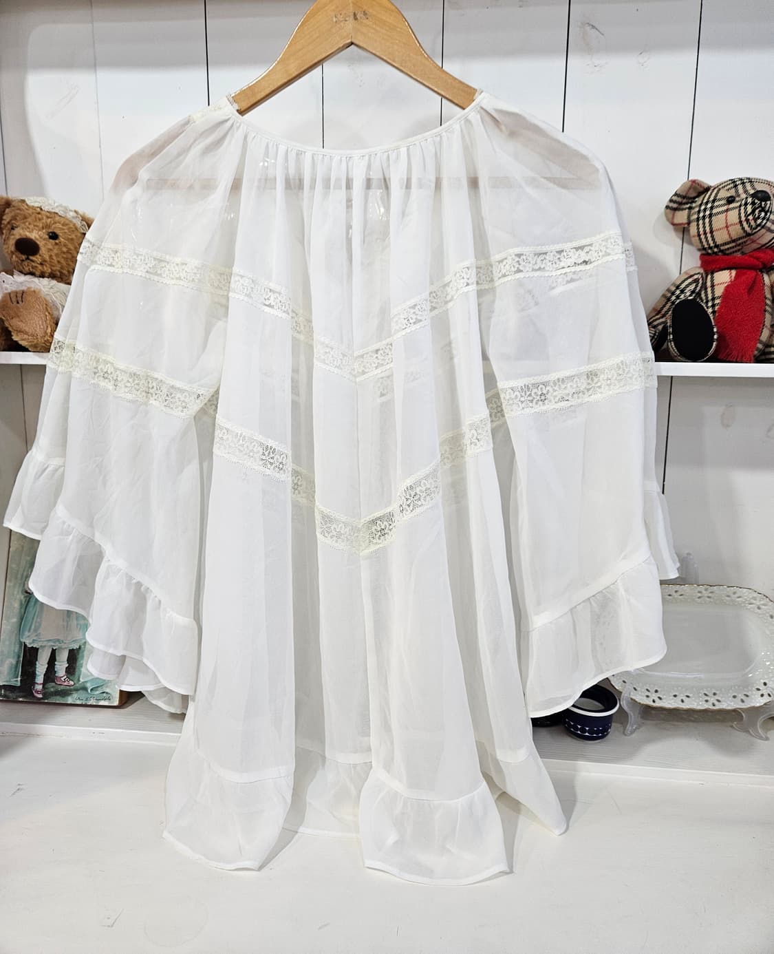 Pinky&Dianne레이스케이프 블라우스  상품이미지4