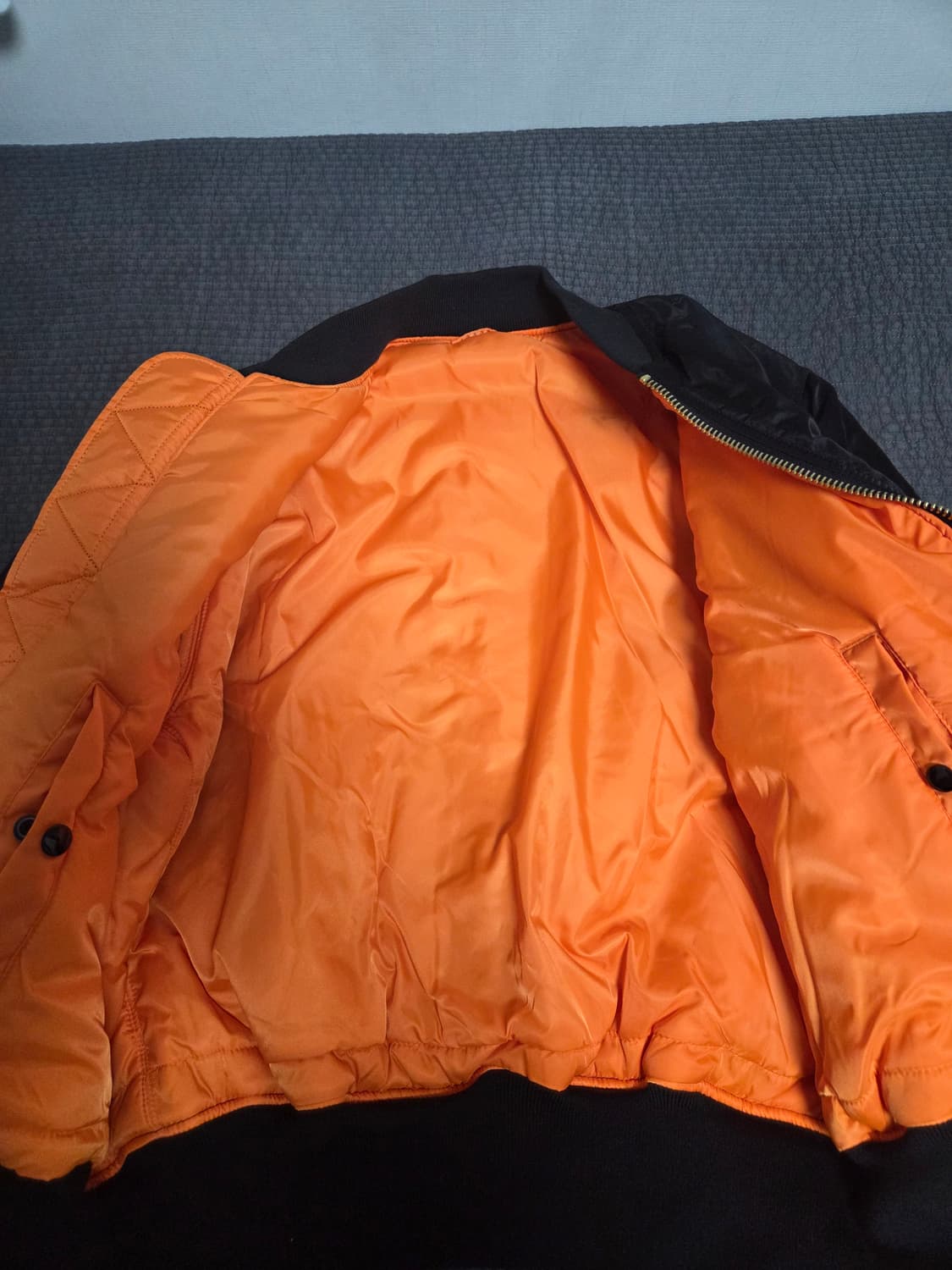 알파인더스트리 ma-1 블랙 L 상품이미지2