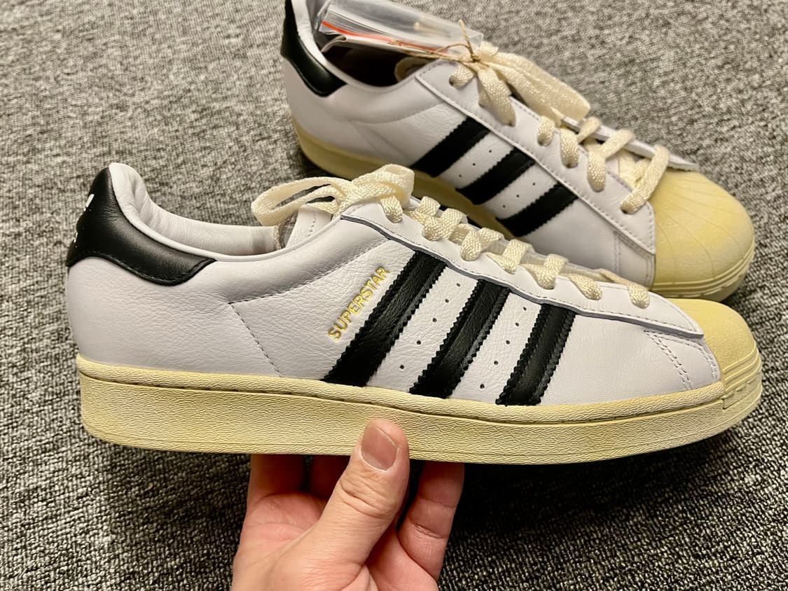 [280] 아디다스 슈퍼스타 프리미엄 화이트블랙 새제품 상품이미지4