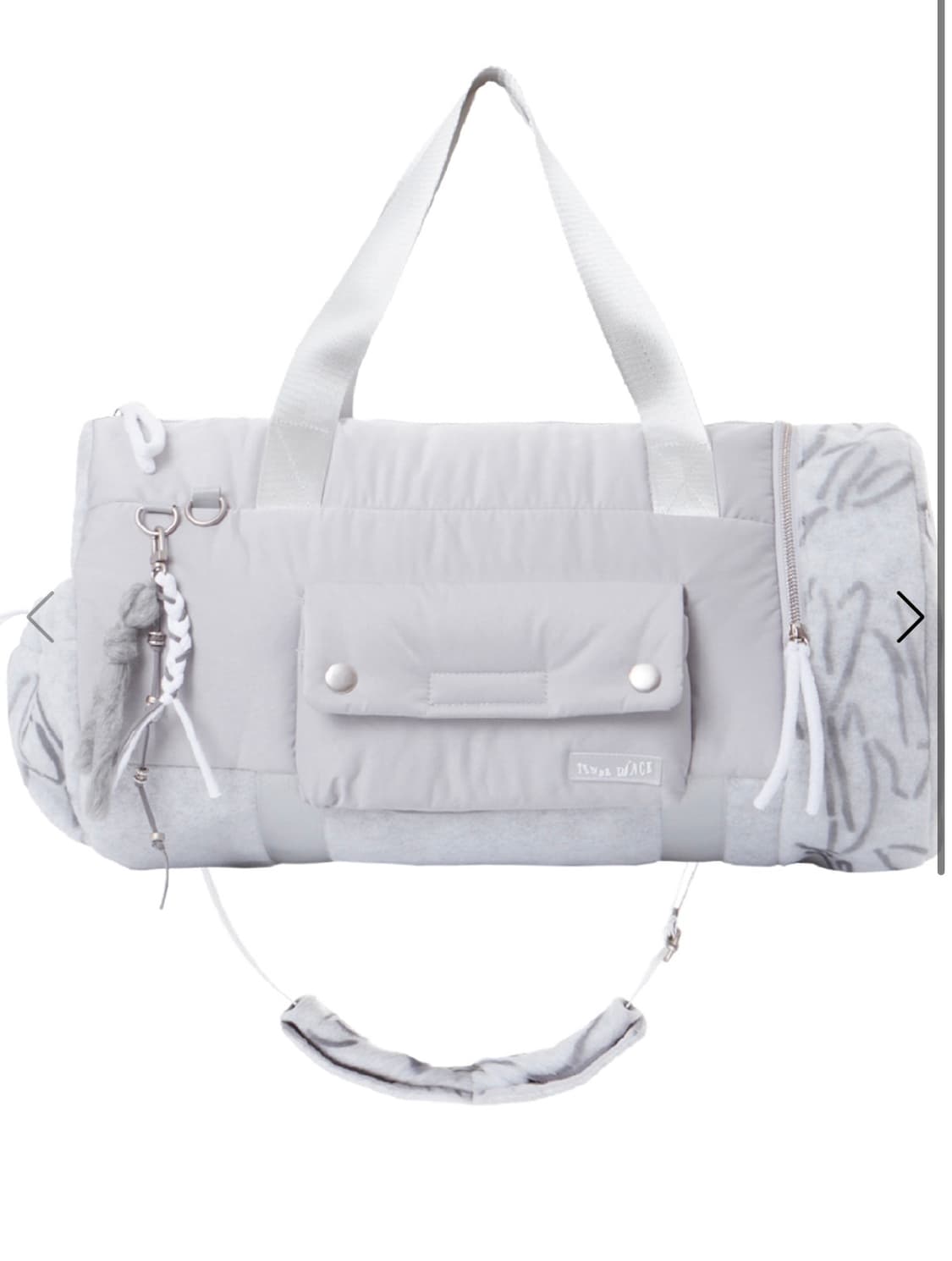 텐스댄스 파히섬 HEART BIG BAG_LIGHT GRAY  상품이미지1