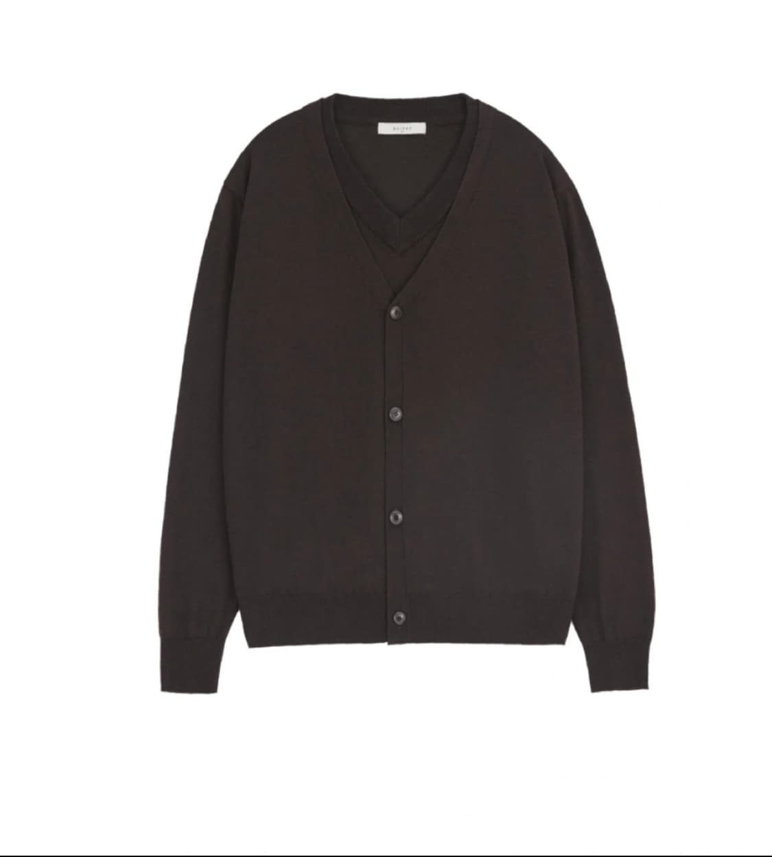 노이어 캐시미어 레이어드 가디건 (48) 상품이미지2