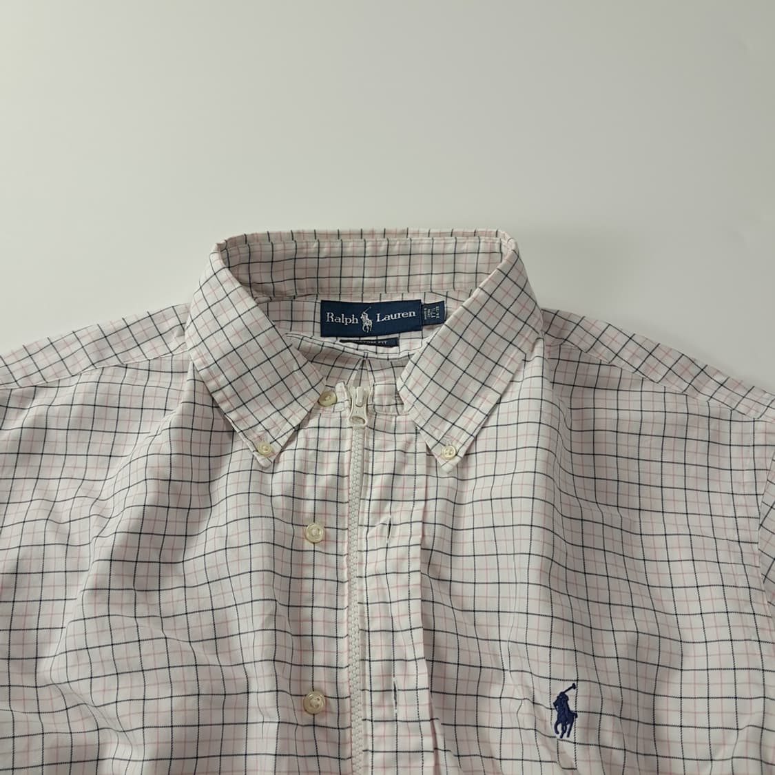 CK332 FREE 폴로 블랙 핑크 마이크로 테터솔 크롭 셔츠 자켓 상품이미지2