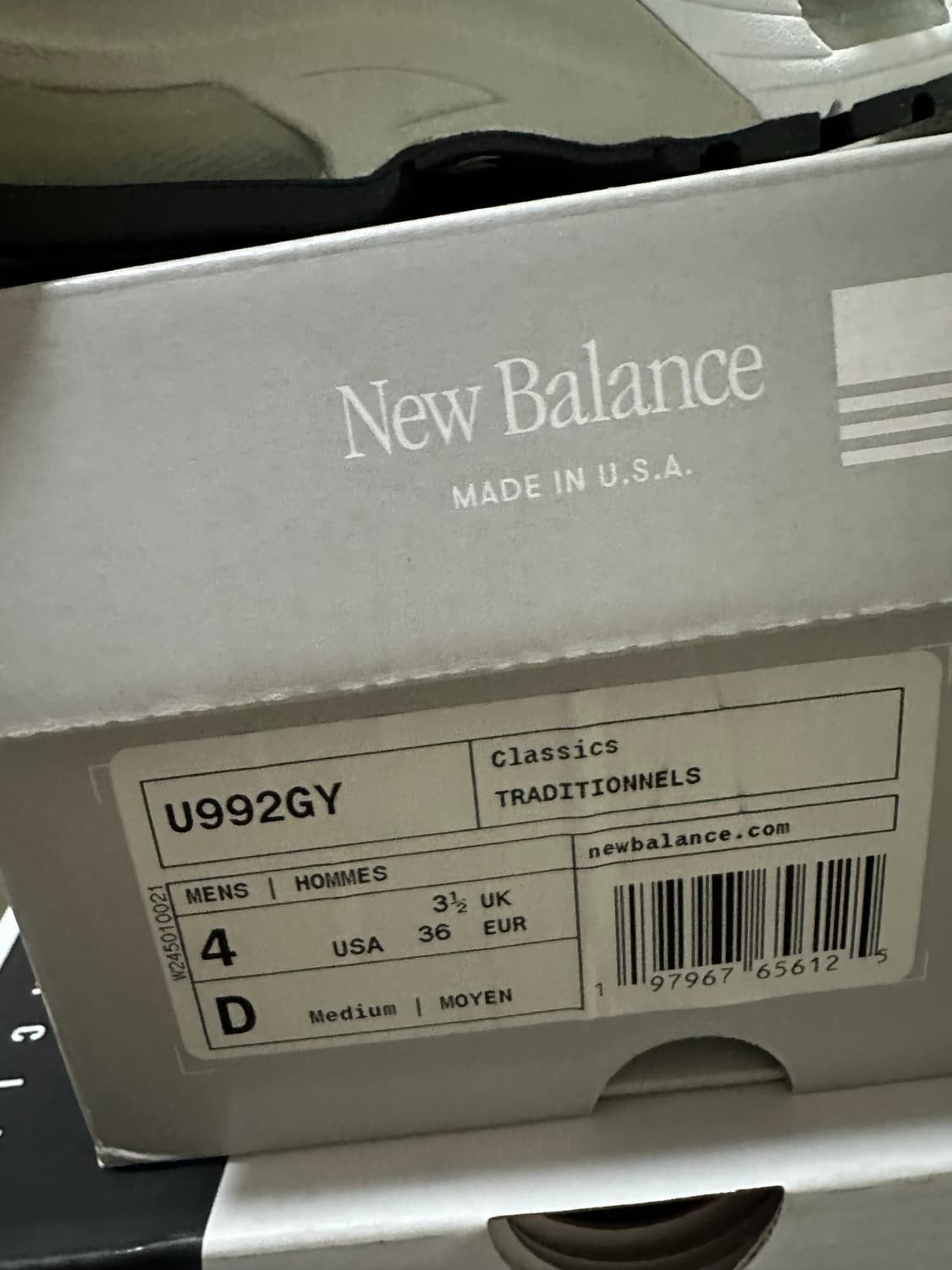 225 D) 뉴발란스992 팝니다 상품이미지7
