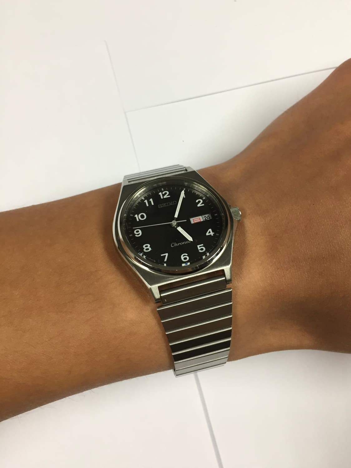 80s seiko chronos arabic quatz day-date 상품이미지5
