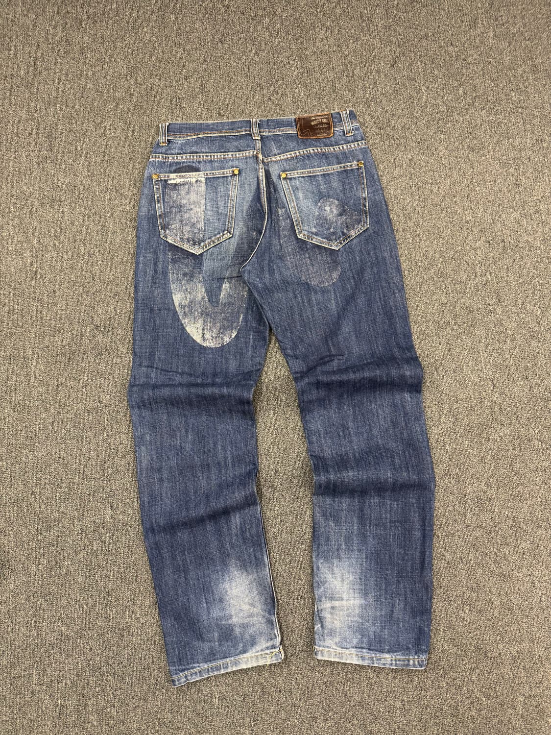 32)Wreck Shot 빈티지 워싱 포켓 프린팅 데님팬츠 상품이미지6