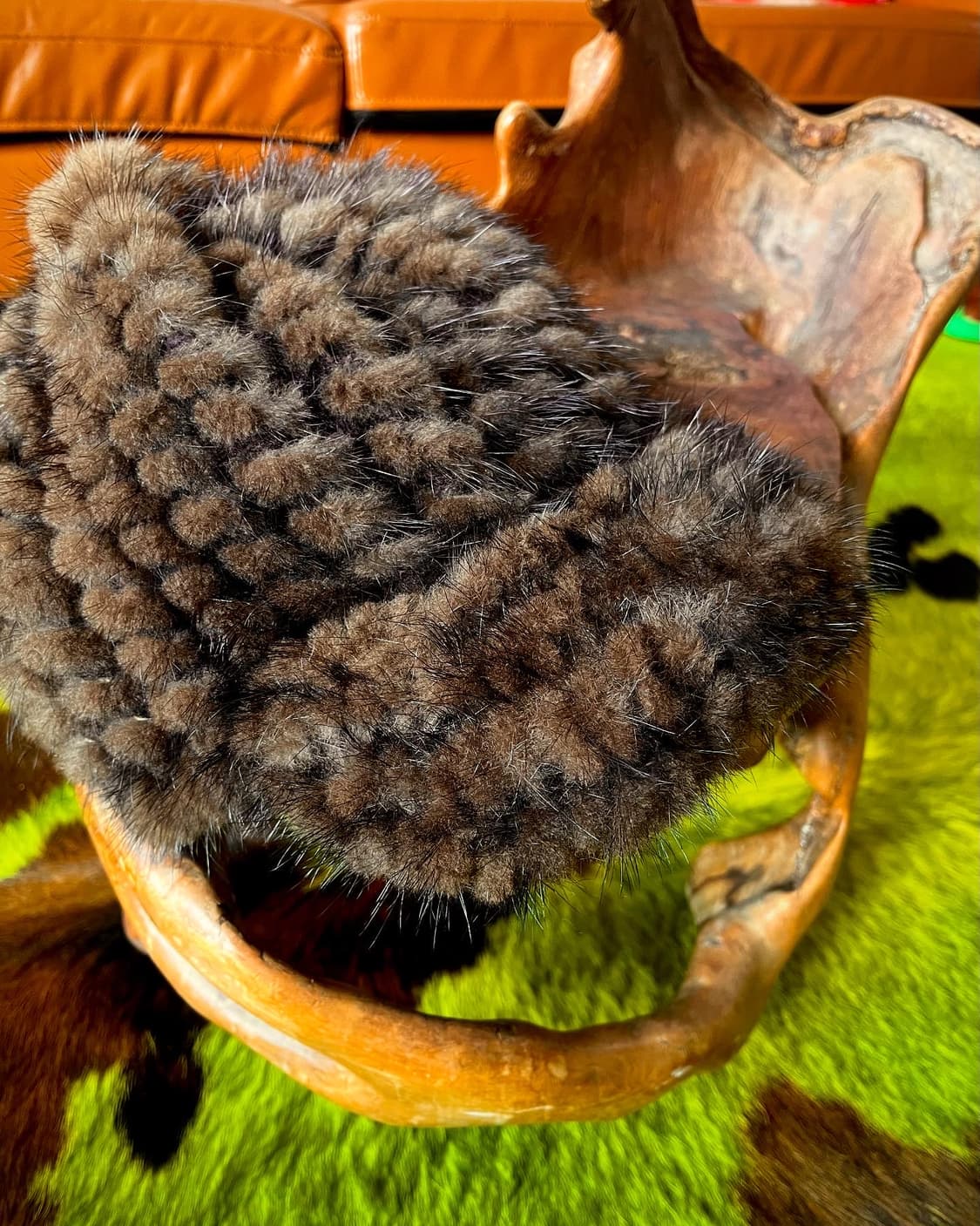 Vintage Real Mink Fur Hat 상품이미지6