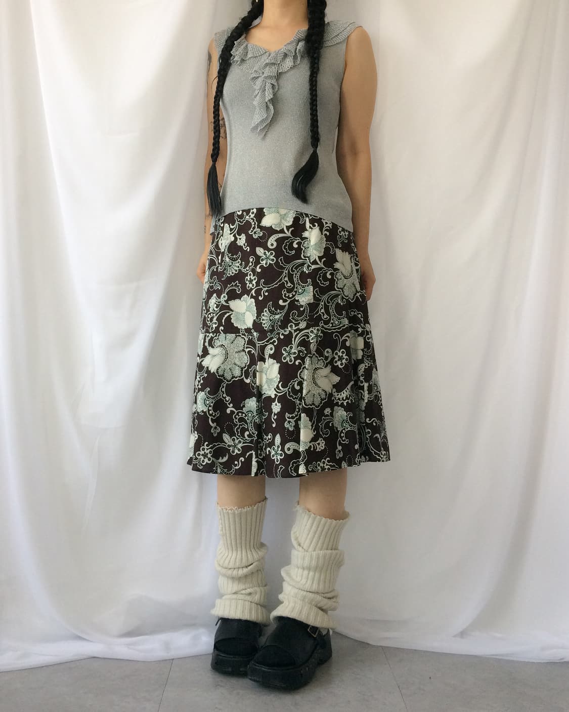 Glitter ruffle sleeveless 상품이미지5